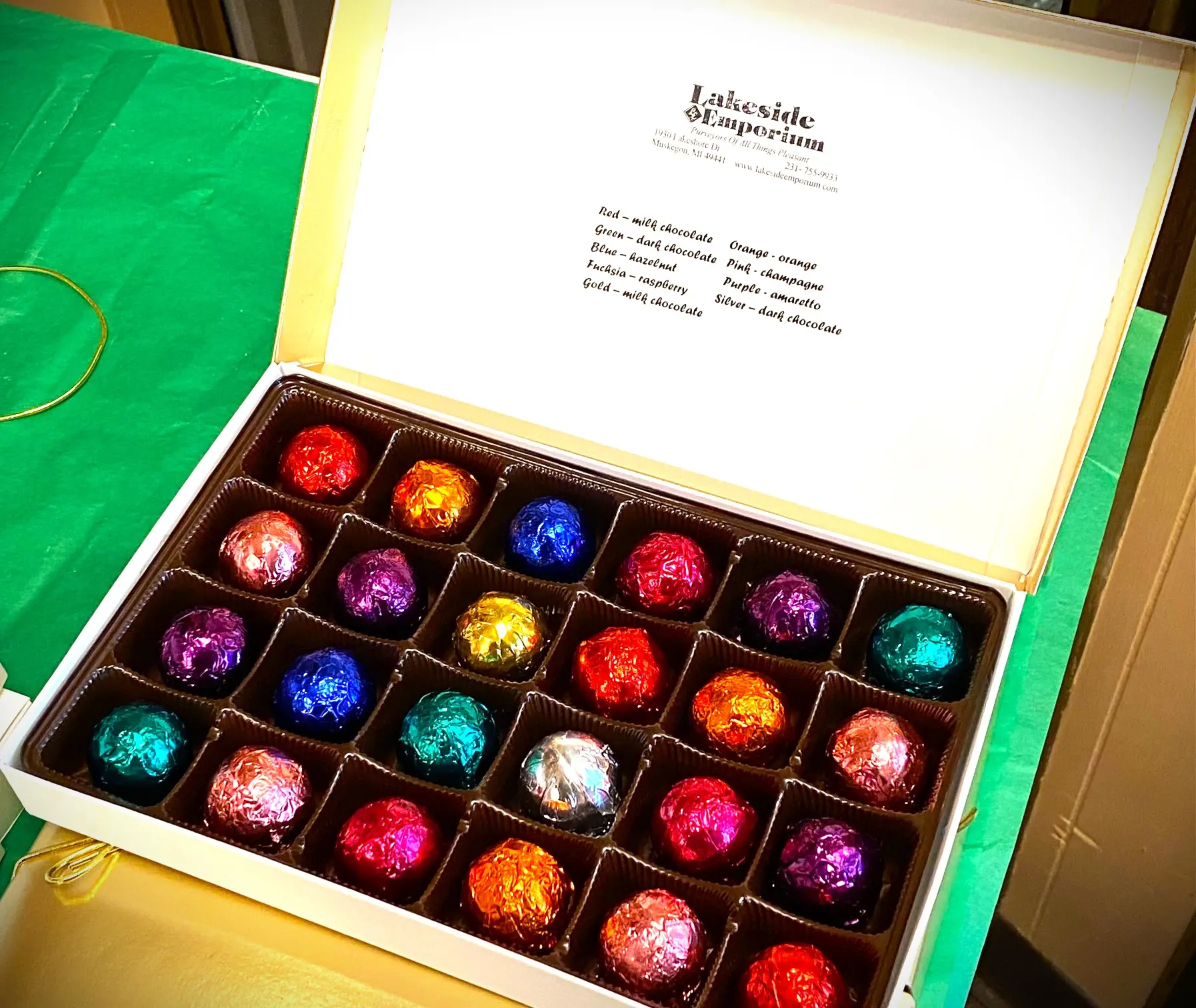24 piece Valentine's Day Foil Wrapped Truffle Assortment