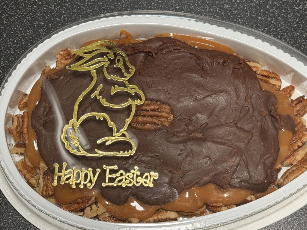 Giant Pecan and Caramel Turtle Egg